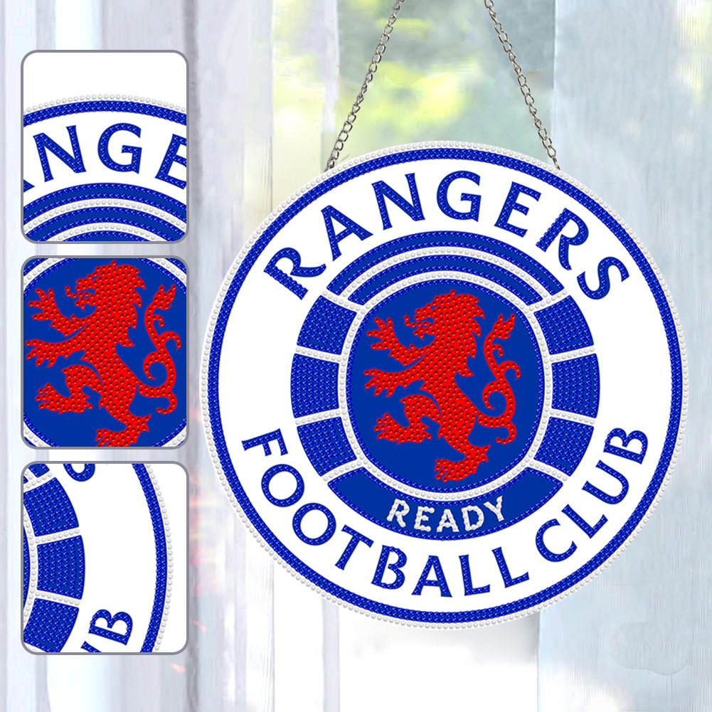 DIY Diamond Painting Ornaments for Home Wall Decor (Rangers Football Club)