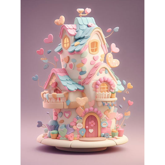 Sweet Cabin - Full Round Drill Diamond Painting 30*40CM