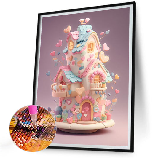 Sweet Cabin - Full Round Drill Diamond Painting 30*40CM