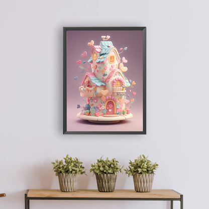 Sweet Cabin - Full Round Drill Diamond Painting 30*40CM