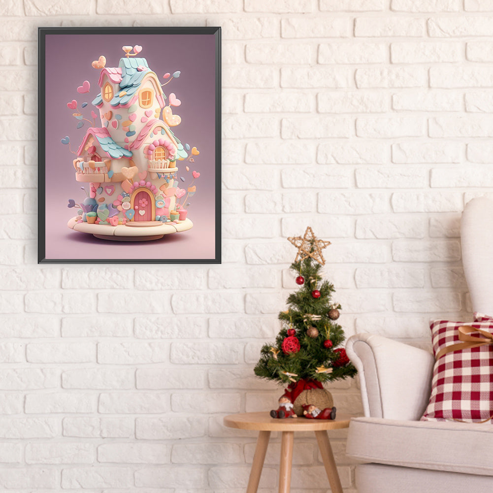 Sweet Cabin - Full Round Drill Diamond Painting 30*40CM