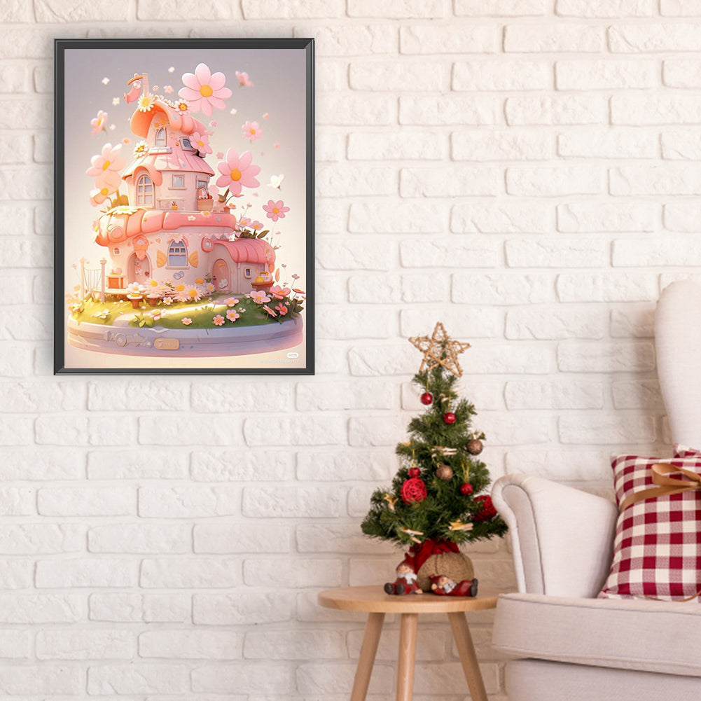 Sweet Cabin - Full Round Drill Diamond Painting 30*40CM