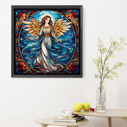 Madonna And Fairy Glass Painting - Full Round Drill Diamond Painting 30*30CM