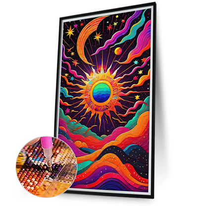 Stars And Moon Waves - Full Round Drill Diamond Painting 40*70CM