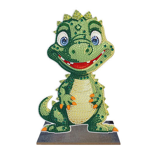 Wooden Desktop Diamond Painting Ornament Diamond Table Decor (Dragon Baby #4)