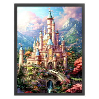 Castle - 14CT Stamped Cross Stitch 50*65CM