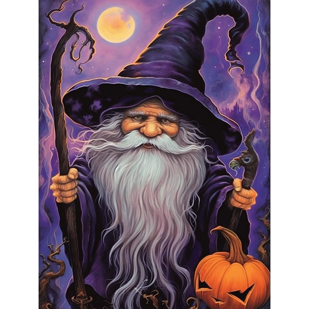 Grandpa The Wizard - Full Round Drill Diamond Painting 30*40CM