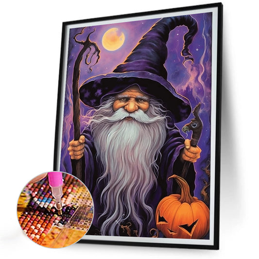 Grandpa The Wizard - Full Round Drill Diamond Painting 30*40CM