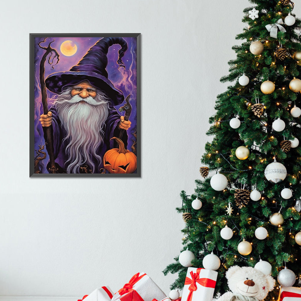 Grandpa The Wizard - Full Round Drill Diamond Painting 30*40CM