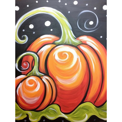 Pumpkin - Full Round Drill Diamond Painting 30*40CM