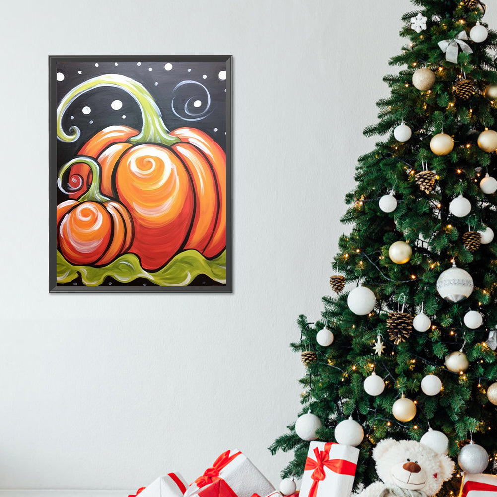 Pumpkin - Full Round Drill Diamond Painting 30*40CM