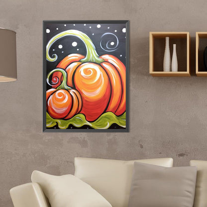 Pumpkin - Full Round Drill Diamond Painting 30*40CM