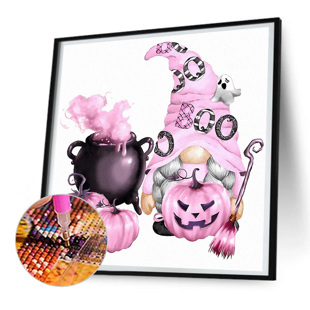 Halloween Gnome - Full Round Drill Diamond Painting 30*30CM
