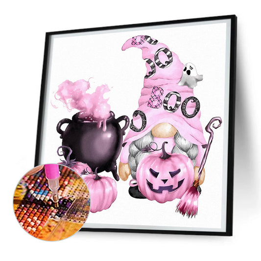 Halloween Gnome - Full Round Drill Diamond Painting 30*30CM