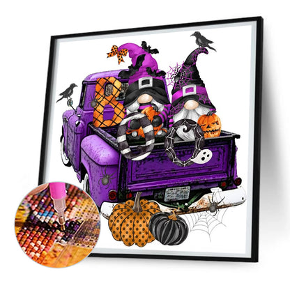 Halloween Gnome - Full Round Drill Diamond Painting 30*30CM