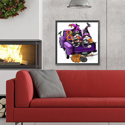 Halloween Gnome - Full Round Drill Diamond Painting 30*30CM