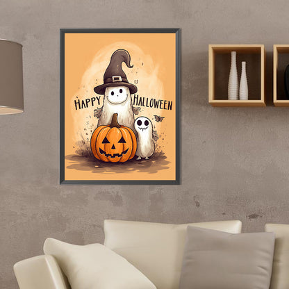 Halloween Ghost - Full Round Drill Diamond Painting 30*40CM