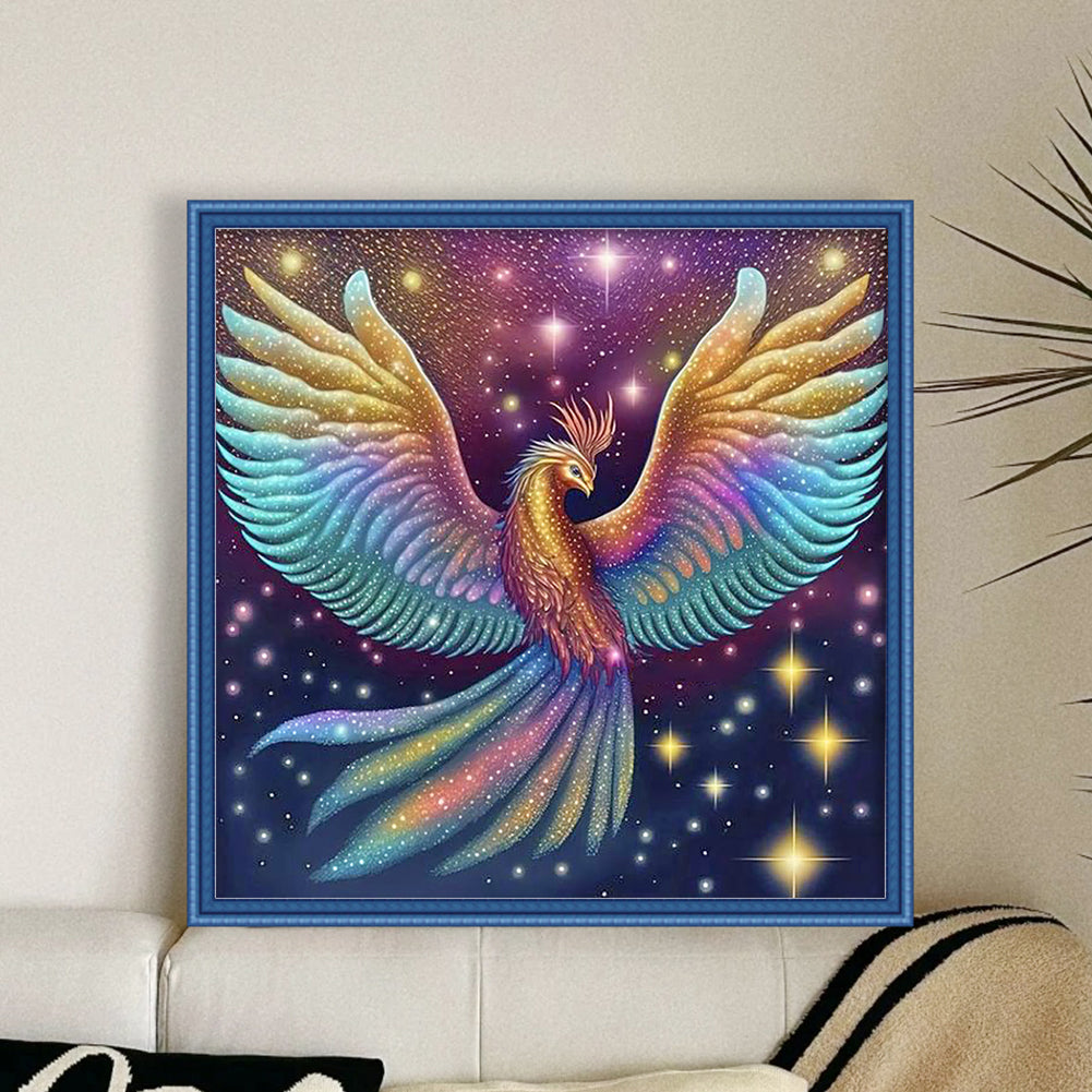 Colorful Bird - 11CT Stamped Cross Stitch 40*40CM