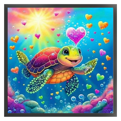 Sea Turtle - 11CT Stamped Cross Stitch 40*40CM