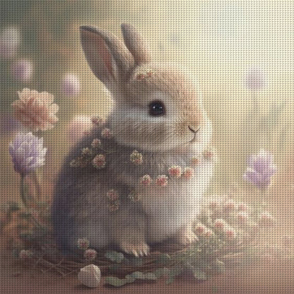 Bunny - 11CT Stamped Cross Stitch 40*40CM