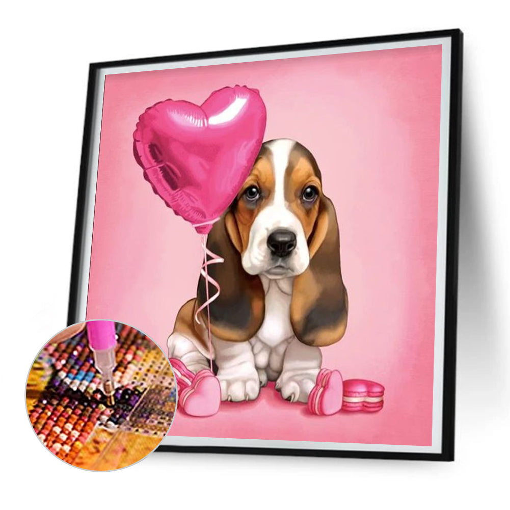 Loving Puppy - Full Round Drill Diamond Painting 30*30CM
