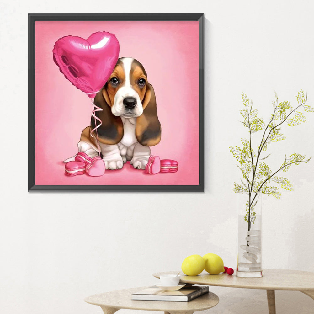 Loving Puppy - Full Round Drill Diamond Painting 30*30CM