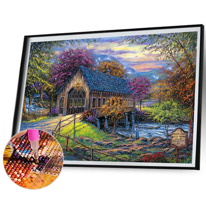 Village - Full Square Drill Diamond Painting 60*45CM