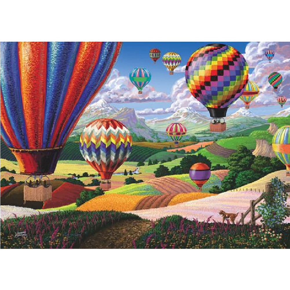 Hot Air Balloon - Full Square Drill Diamond Painting 40*30CM