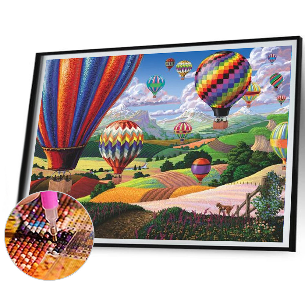 Hot Air Balloon - Full Square Drill Diamond Painting 40*30CM