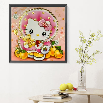 Kitty Cat - Full Round Drill Diamond Painting 30*30CM