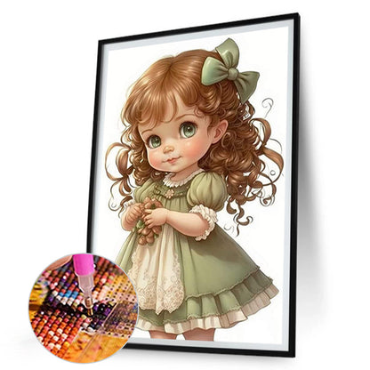 Little Girl - Full Round Drill Diamond Painting 30*45CM