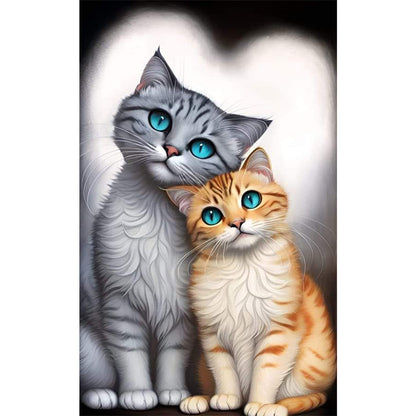 Cat - Full Round Drill Diamond Painting 30*50CM