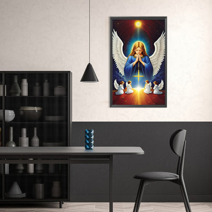 Angel Praying - Full Round Drill Diamond Painting 30*50CM