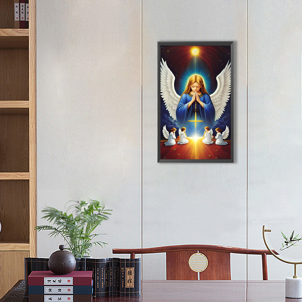 Angel Praying - Full Round Drill Diamond Painting 30*50CM