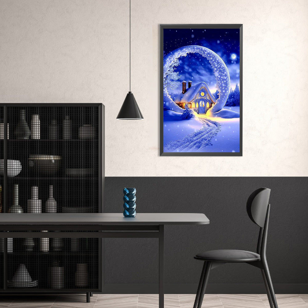 Sun, Moon And Starry Scenery - Full Round Drill Diamond Painting 30*50CM