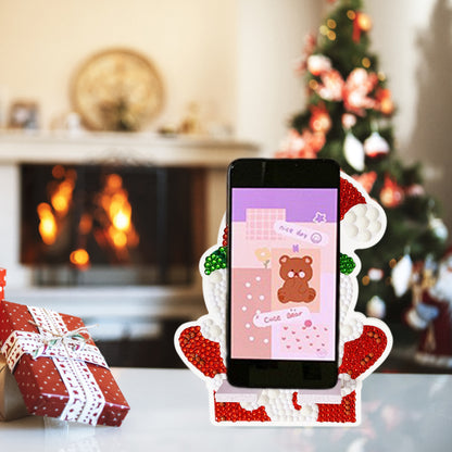 Diamond Painting Desktop Cellphone Stand Gift for Girls (Santa)