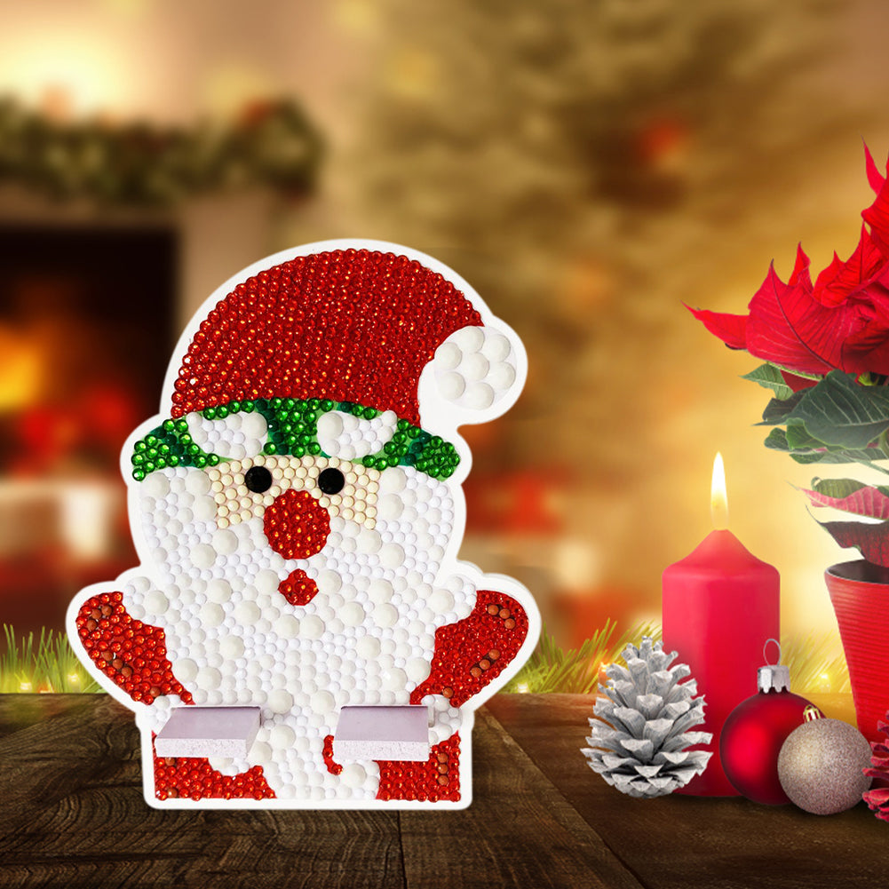Diamond Painting Desktop Cellphone Stand Gift for Girls (Santa)