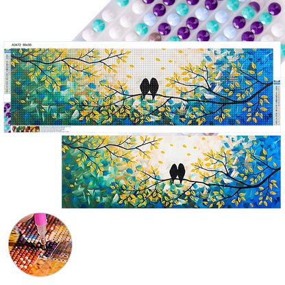 Snuggle Bird - Full Round Drill Diamond Painting 30*90CM