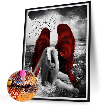 Angels And Devils - Full Round Drill Diamond Painting 30*40CM