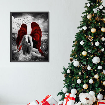 Angels And Devils - Full Round Drill Diamond Painting 30*40CM