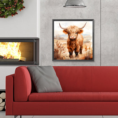 Highland Yak - Full Round Drill Diamond Painting 30*30CM