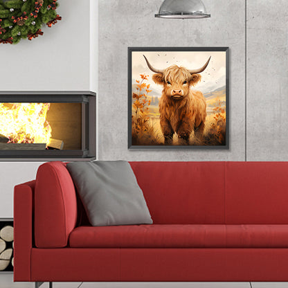 Highland Yak - Full Round Drill Diamond Painting 30*30CM