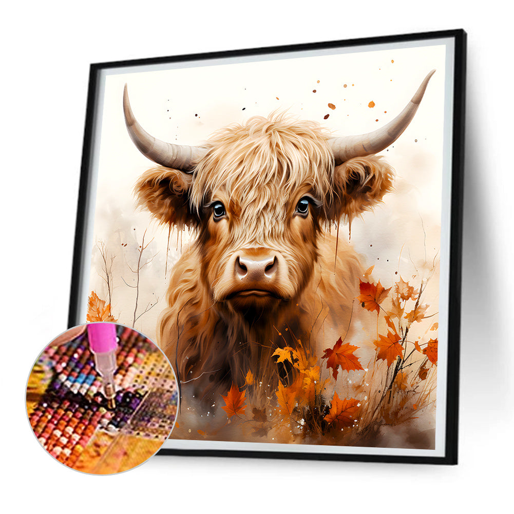 Highland Yak - Full Round Drill Diamond Painting 30*30CM