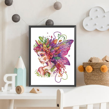 Butterfly Elf - Special Shaped Drill Diamond Painting 30*40CM