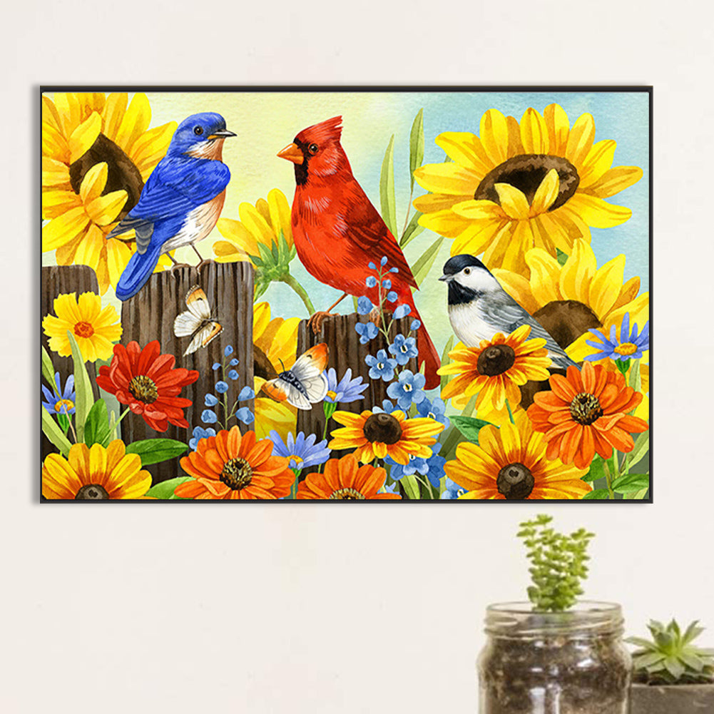 Cardinal - Full Round Drill Diamond Painting 60*40CM