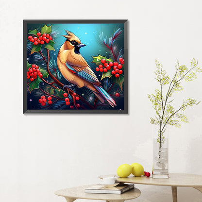 Glass Painting Bird - Full Round Drill Diamond Painting 35*30CM