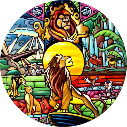 Lion King - Full Round Drill Diamond Painting 35*35CM