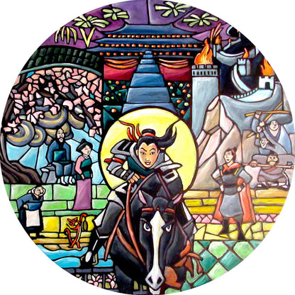 Hua Mulan - Full Round Drill Diamond Painting 35*35CM