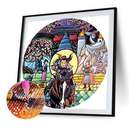 Hua Mulan - Full Round Drill Diamond Painting 35*35CM