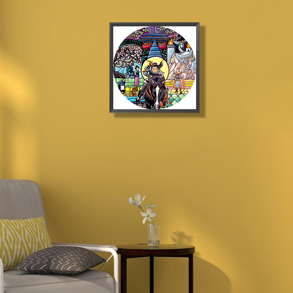 Hua Mulan - Full Round Drill Diamond Painting 35*35CM